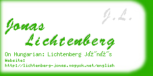 jonas lichtenberg business card